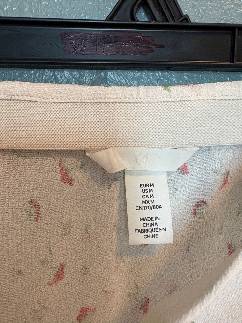 H&M Cream Midi Skirt with Floral Print - Picture 10 of 10